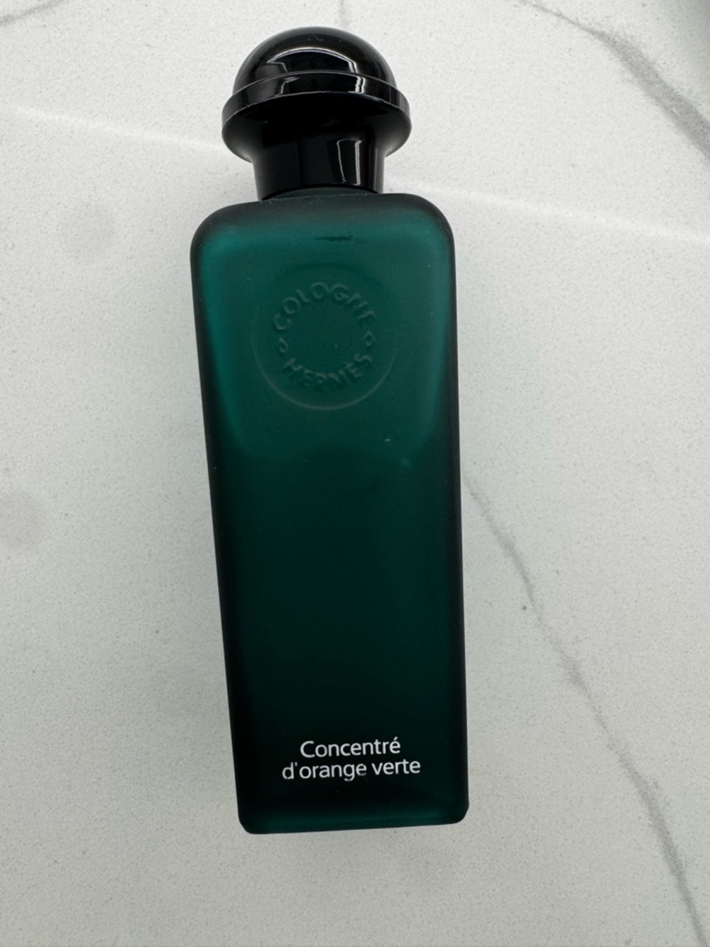 Hermes Concentre d'orange Verte — Deep Teal Green with Black Cap